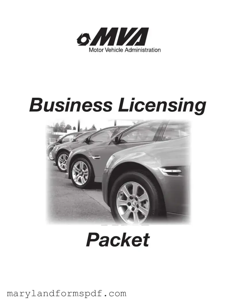 Maryland Application Vehicle PDF Template