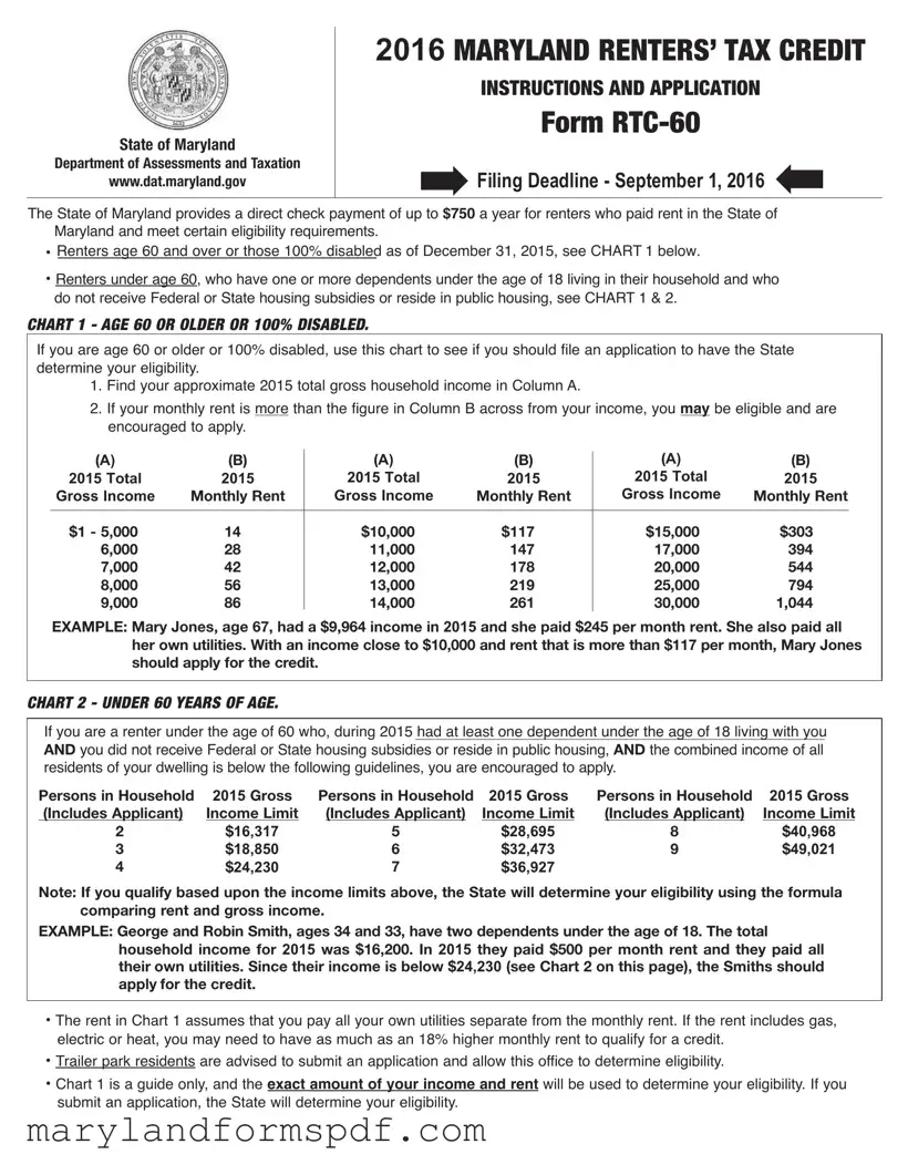 Maryland Rtc 60 PDF Template