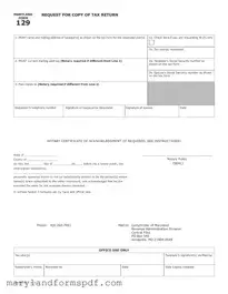 Maryland 129 PDF Template