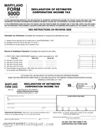 Maryland 500D PDF Template