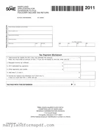Maryland 504E PDF Template