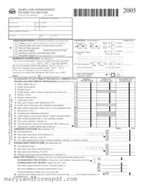 Maryland 505 PDF Template