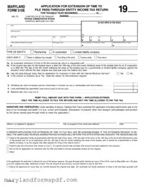 Maryland 510E PDF Template