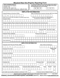 Maryland New Hire PDF Template