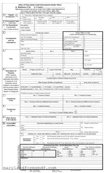 Maryland Sheet PDF Template