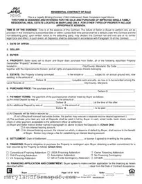 Real Estate Sales Agreement In Maryland PDF Template